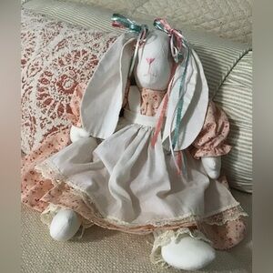 Handmade Rare vintage cotton floppy eared bunny.